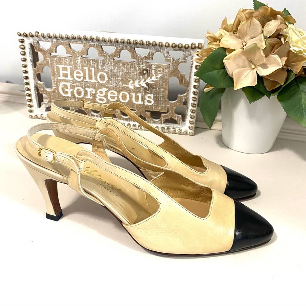 Cap-toe Genuine Leather Lady Continental Heels